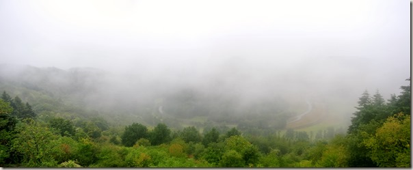 Veldenz Wanderweg Nerzweiler-Ausbacherhof - Lauterschleife im Nebel